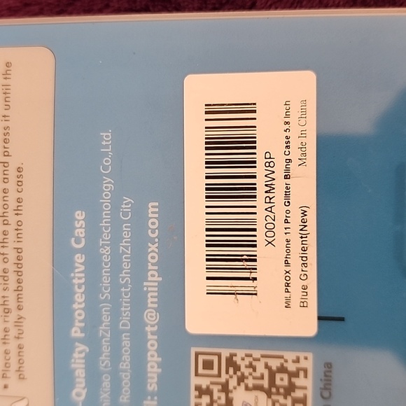 iPhone 11 Pro Glitter Bling Case Blue Gradient Color (NIB) - Picture 5 of 5